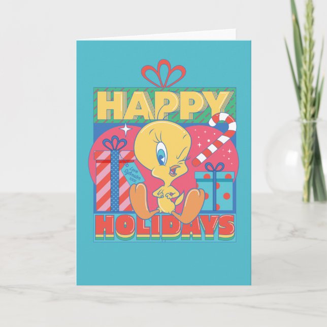 LOONEY TUNES™ | TWEETY™ Happy Holidays Anteckningskort (Framsida)