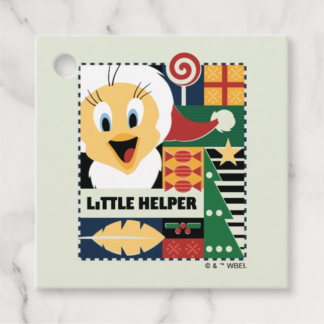 LOONEY TUNES™ TWEETY™ Little Helper Gåvor Etiketter (Framsida)
