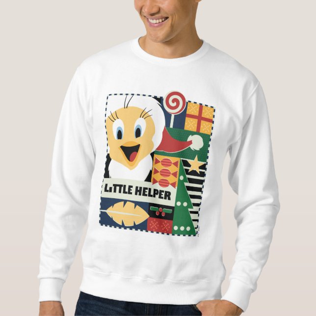 LOONEY TUNES™ TWEETY™ Little Helper Lång Ärmad Tröja (Framsida)