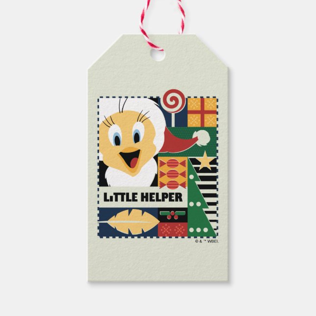 LOONEY TUNES™ TWEETY™ Little Helper Presentetikett (Framsidan)