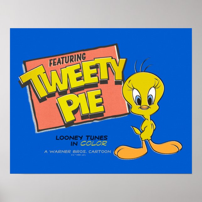LOONEY TUNES™ TWEETY™ Retro Lobby-kort Poster (Framsidan)