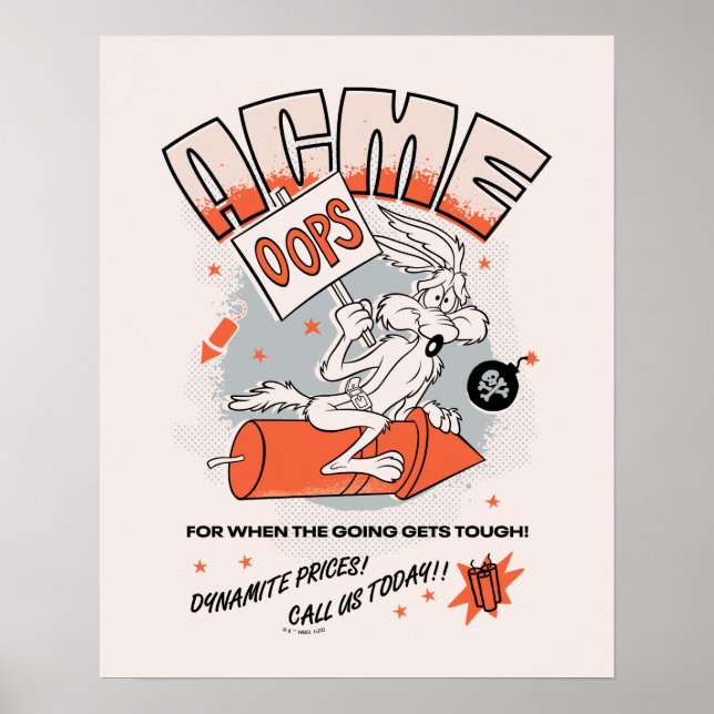 LOONEY TUNES™ | WILE E. COYOTE™ ACME Dynamite Poster (Framsidan)