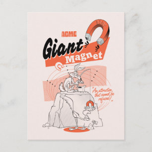 LOONEY TUNES™ WILE E. COYOTE™ ACME Jätte Magnet Vykort