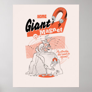 LOONEY TUNES™ WILE E. COYOTE™ ACME Jättemagnet Poster