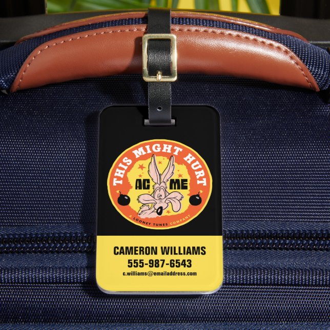 LOONEY TUNES™ | WILE E. COYOTE™ Detta kan Ont Bagagebricka (Framsida Insitu 2)