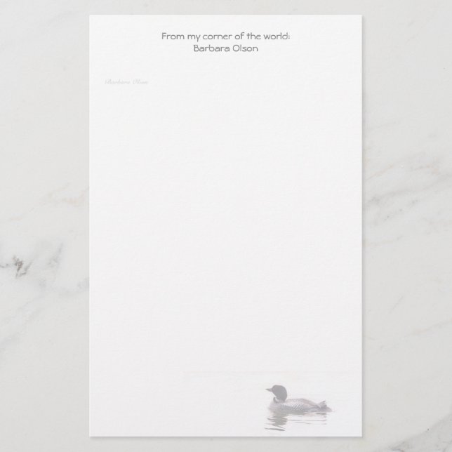 Loonpapper: Brevpapper (Framsida)