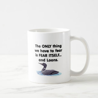 Loons för skräck sig själv kaffemugg