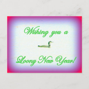 Loony new year vycard helg vykort