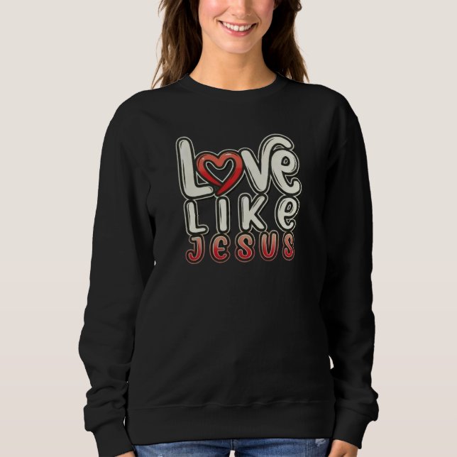 Looove som JESUS - Kristna T Shirt (Framsida)