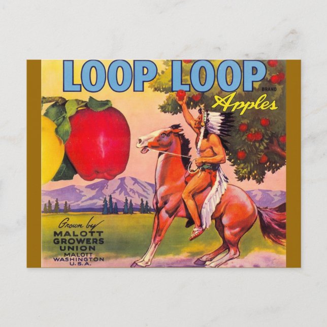 Loop Loop Apples Vykort (Framsida)