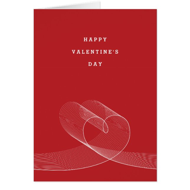 Loopy kärlek fodrar kortet för hälsningskort (Framsidan)