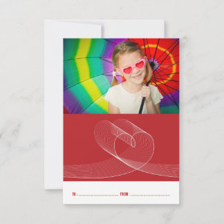 Loopy Kärlek Heart Classroom Valentine Day Photo Inbjudningar