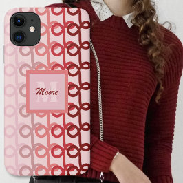 Loopy Linjer - Red to Rosa Ombre Phone Case