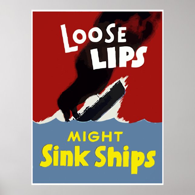 Loose Läppar kan ha Sink Fraktass - Gräns Poster (Framsidan)