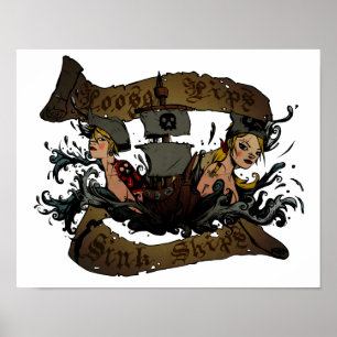 Loose Läppar Sink Fraktass Poster