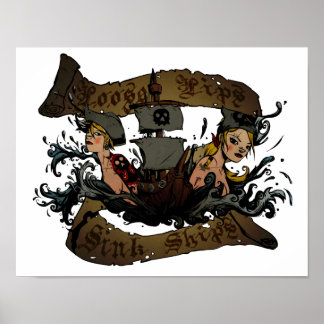 Loose Läppar Sink Fraktass Poster