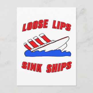 Loose Läppar Sink Fraktass Vykort