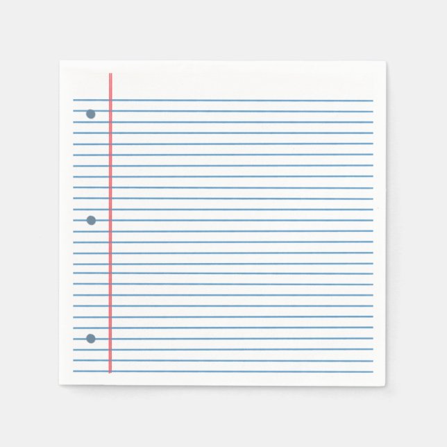 Loose Löv Lunch Pappersservett för Back to school (Framsidan)