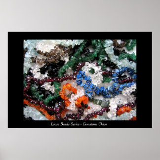 Loose Pärlor Series - Gemstone Chip Poster