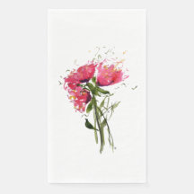 Loose Poppies Papper Guest Towel
