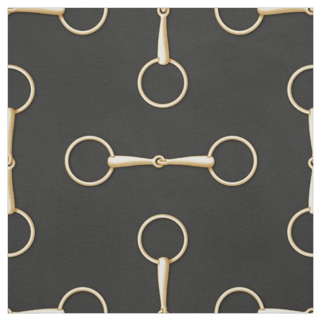 Loose Ring Snaffle Bit Equestrian (stor ) Tyg (Provkarta)