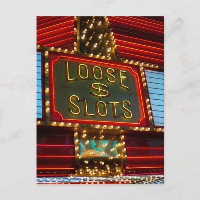 Loose slots Sign på kasino, Las Vegas, Nevada Vykort (Framsida)