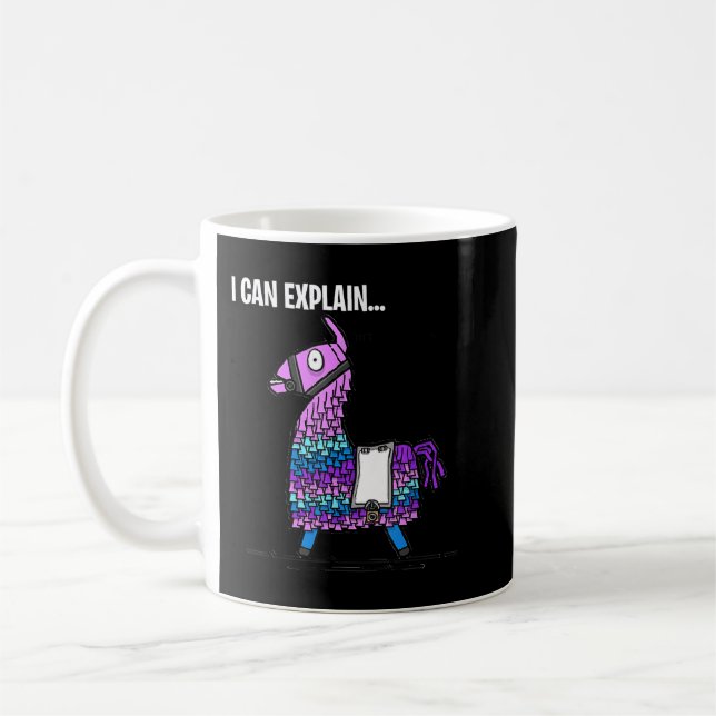 Loot Llama I kan förklara spel Kaffemugg (Vänster)