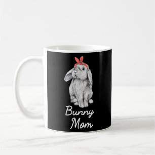 Lop Eared Bunny Rabbit Mamma Teckning Kaffemugg