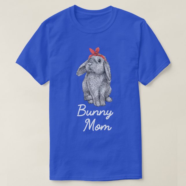 Lop Eared Bunny Rabbit Mamma Teckning  T Shirt (Design framsida)