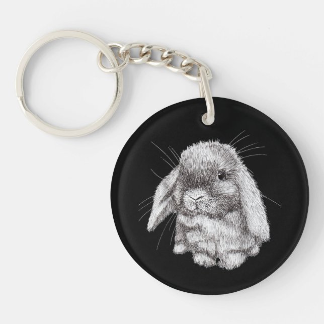 Lop Eared Bunny Rabbit Sketch Manar Womens Childre (Framsidan)