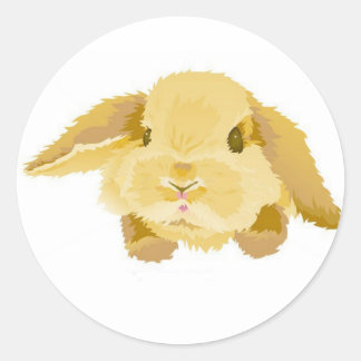 Lop Eared Bunny Runt Klistermärke