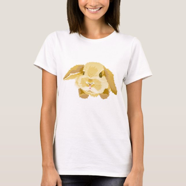 Lop gå i ax kanin t-shirt (Framsida)