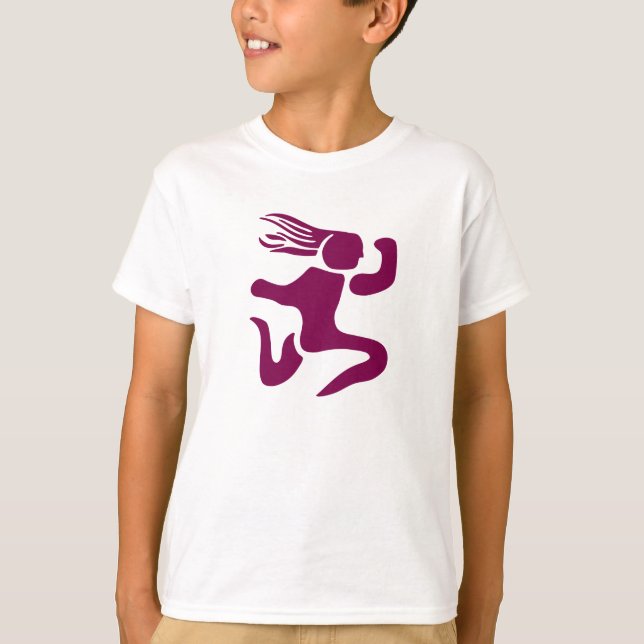 Löpa Mot Vinden Unisex Barn T-Shirt (Framsida)