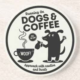 Löpa på hundar och kaffe underlägg
