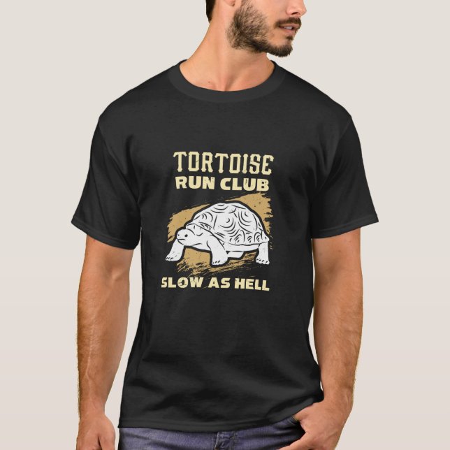 Löpa - Sköldpadds löparklubb T Shirt (Framsida)