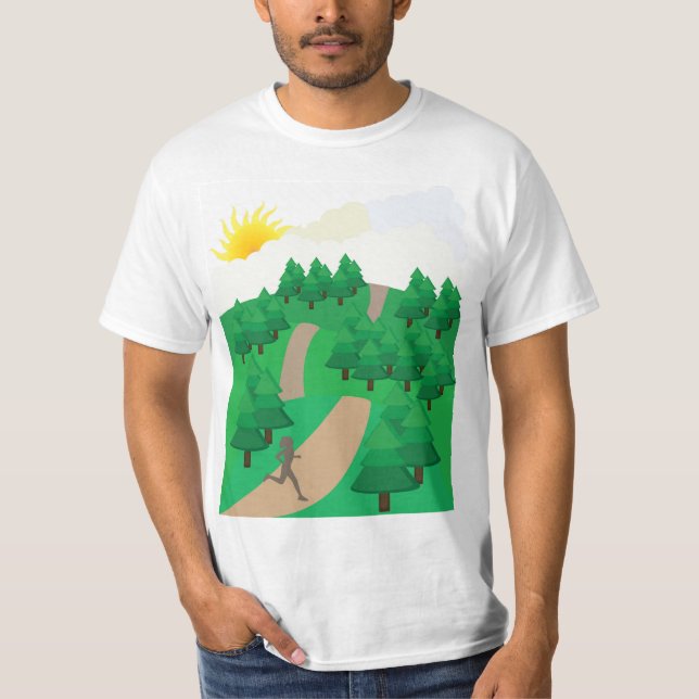 Löpa utomhus t shirt (Framsida)