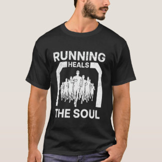LÖPANDE BOTAR SJÄLEN Löpare Roligt Maraton T Shirt