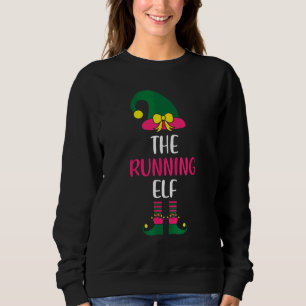 Löpande Elf Familj Matchande Grupp Jul Kvinnor T Shirt