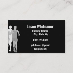 Löpande eller personlig tränare, tränare för träni visitkort