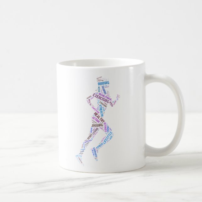 Löpande flicka kaffemugg (Höger)