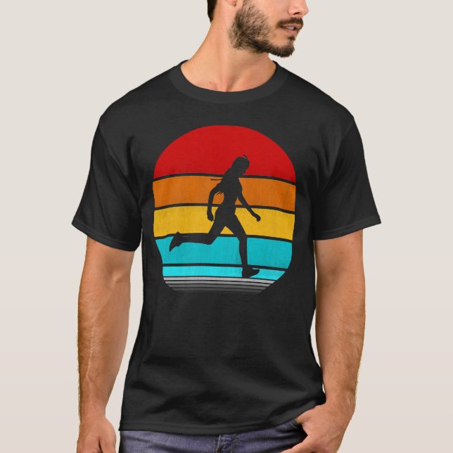 löpande flicka t shirt (Framsida)
