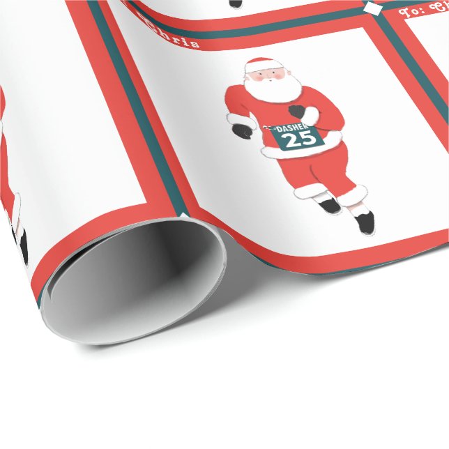 Löpande friidrott presentpapper (Rullad Hörn)