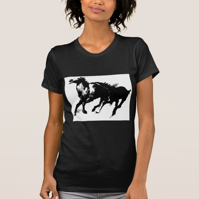 Löpande hästar t-shirt (Framsida)