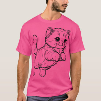 löpande katt t shirt