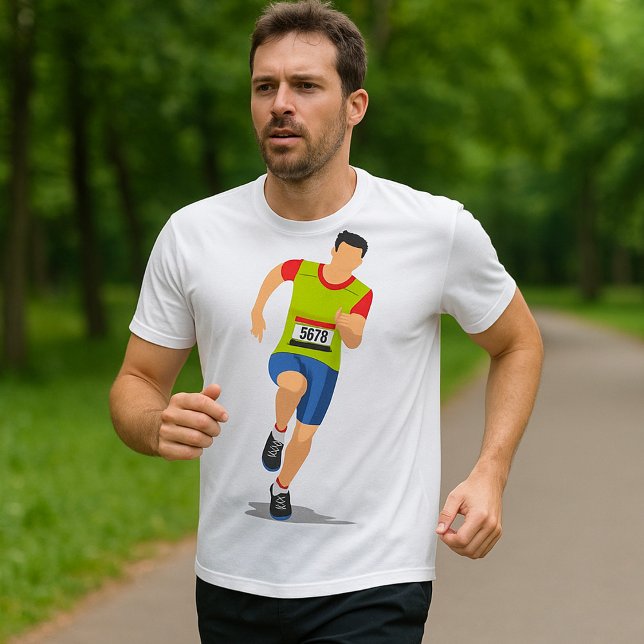 Löpande man T-shirt för män (Skapare uppladdad)