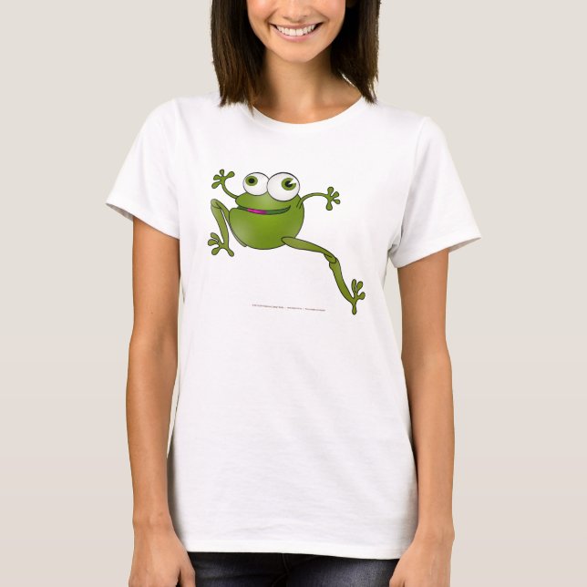 Löpande orm - Groda - Dam-T-Shirt T Shirt (Framsida)
