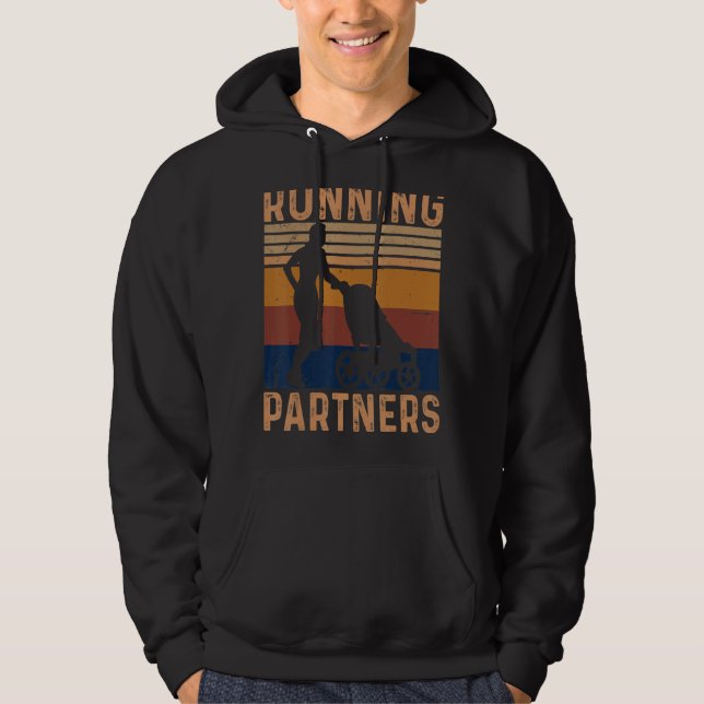Löpande partners, Springer, Far och son Hoodie (Framsida)