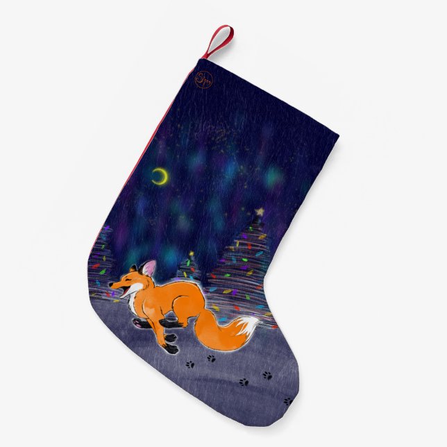 Löpande Räv Julstrumpa (Framsidan (Hängande))