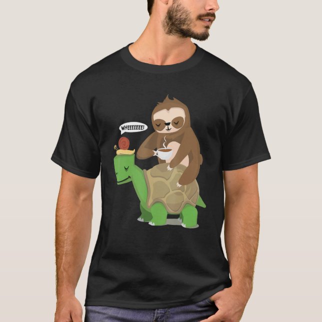 Löpande Team Långsam Trög Snigel Sköldpadda  Piggb T Shirt (Framsida)