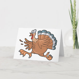 Löpande Thanksgiving Turkiet Helgkort